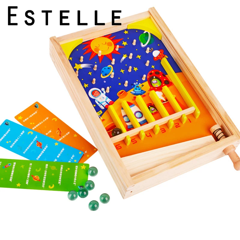 Деревянные детские шарики пинбол игры Монтессори родитель-ребенок семейные