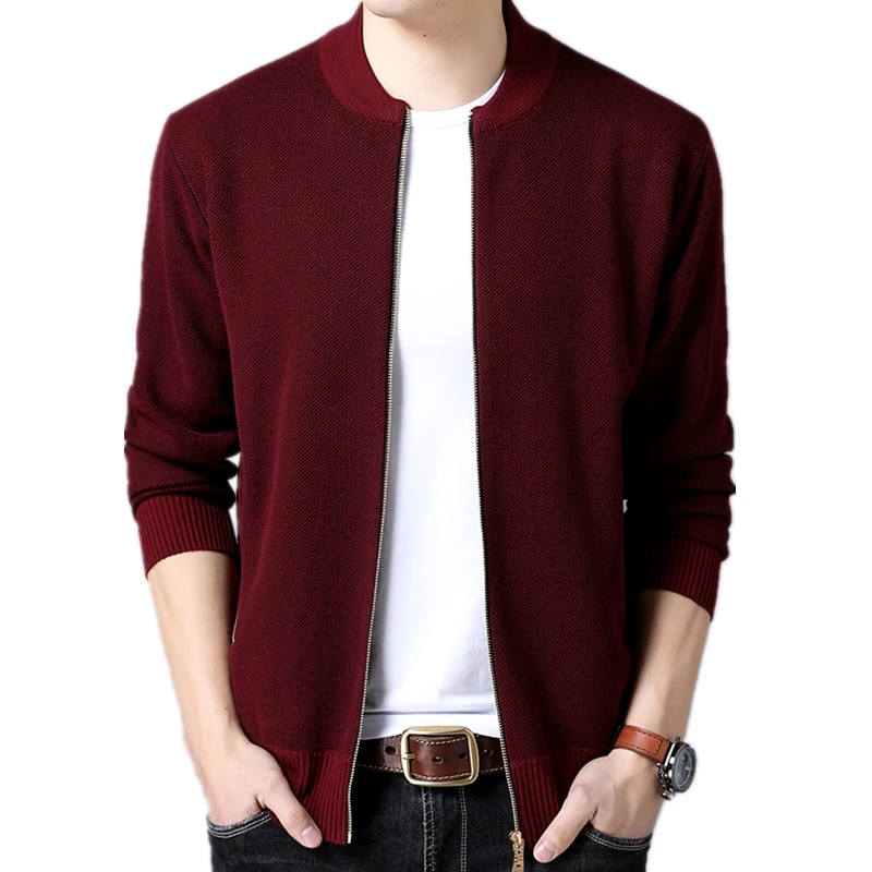 

2020 Autumn Winter Casual Solid Knitwear Jacket Men Overcoat Jackets Men's Cardigan streetwear Jacket