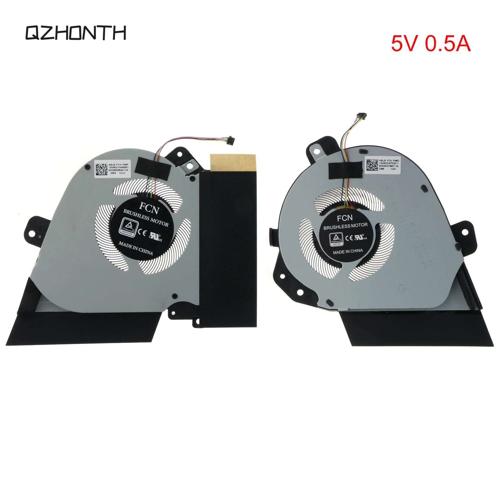 

New CPU&GPU Cooling Fan For Asus ROG Zephyrus GA502D GA502DU GU502 GU505 GU505DU 5V