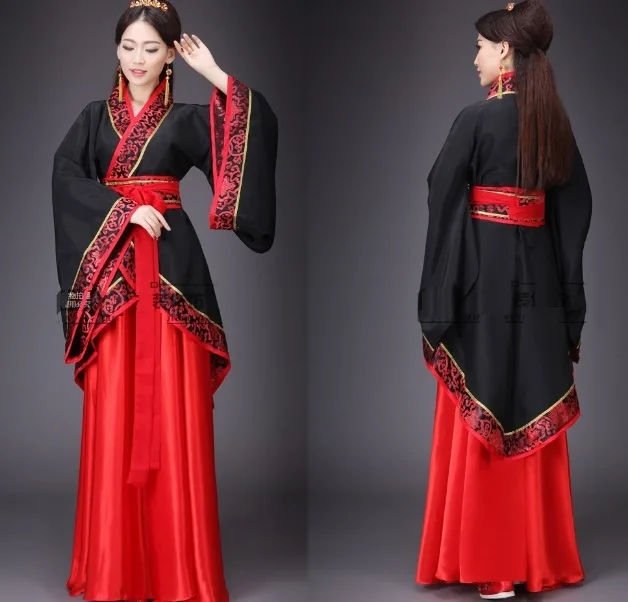 Древний китайский Карнавальный Костюм Hanfu женская одежда женское сценическое
