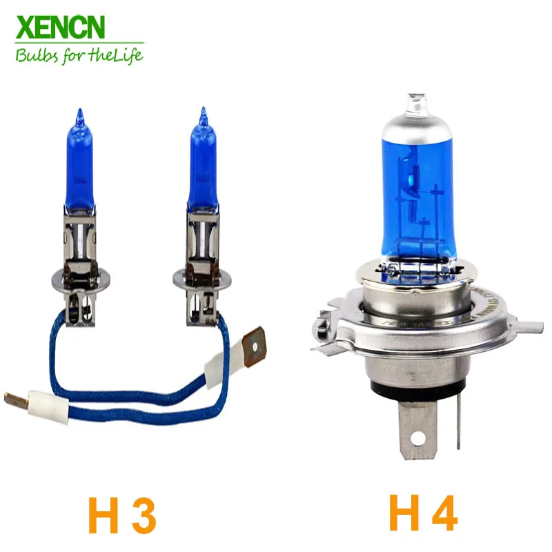 XENCN 12V H1 H3 H4 H7 H8 H9 H10 H11 H13 H15 H16 880 881 9005 9006 9012 5300K Blue Diamond, для использования в светильник автомобилей головной светильник галогенных ламп, 2 шт