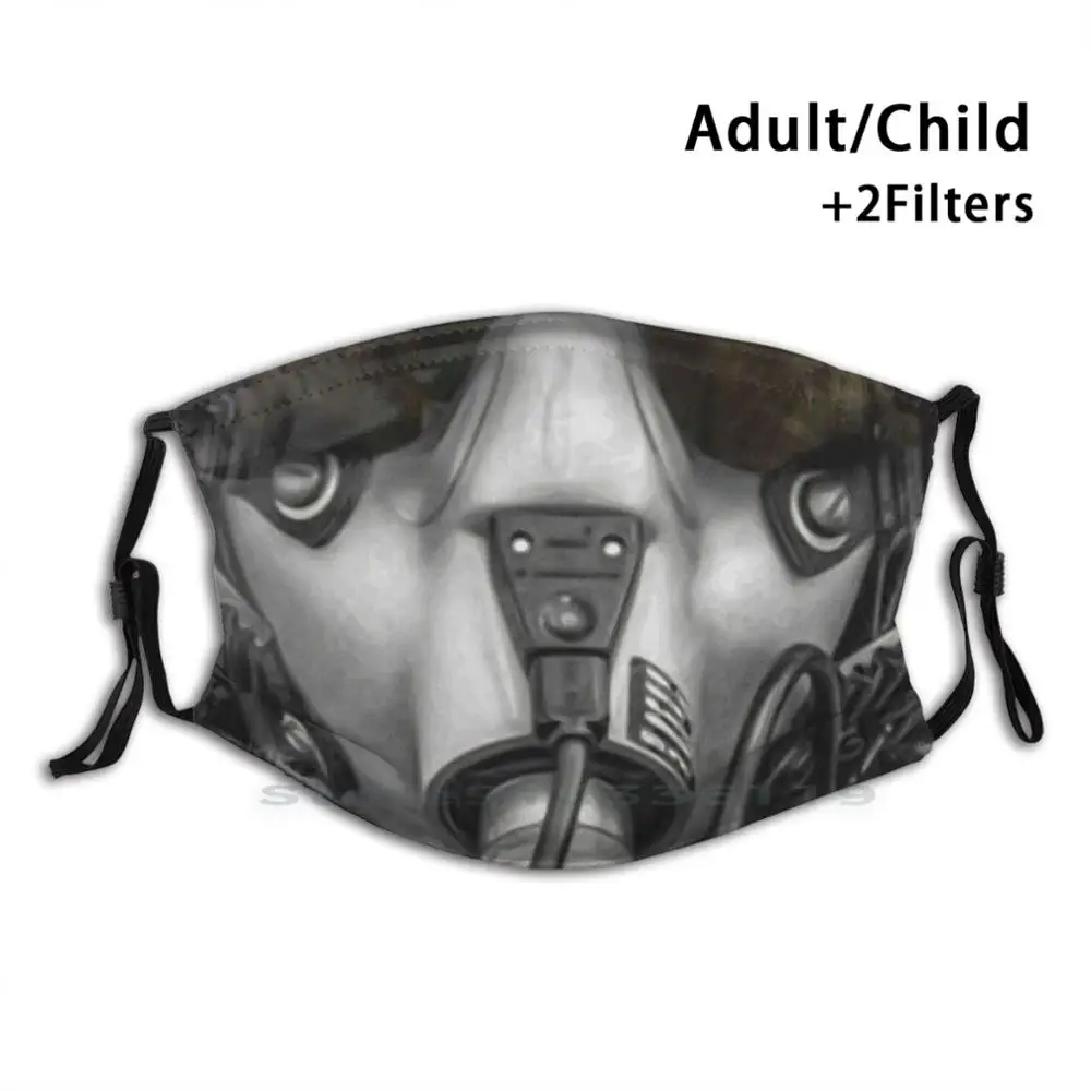 

Маска лота для взрослых и детей моющаяся смешная маска для лица с фильтром охотничий самолёт шлем Lnyks