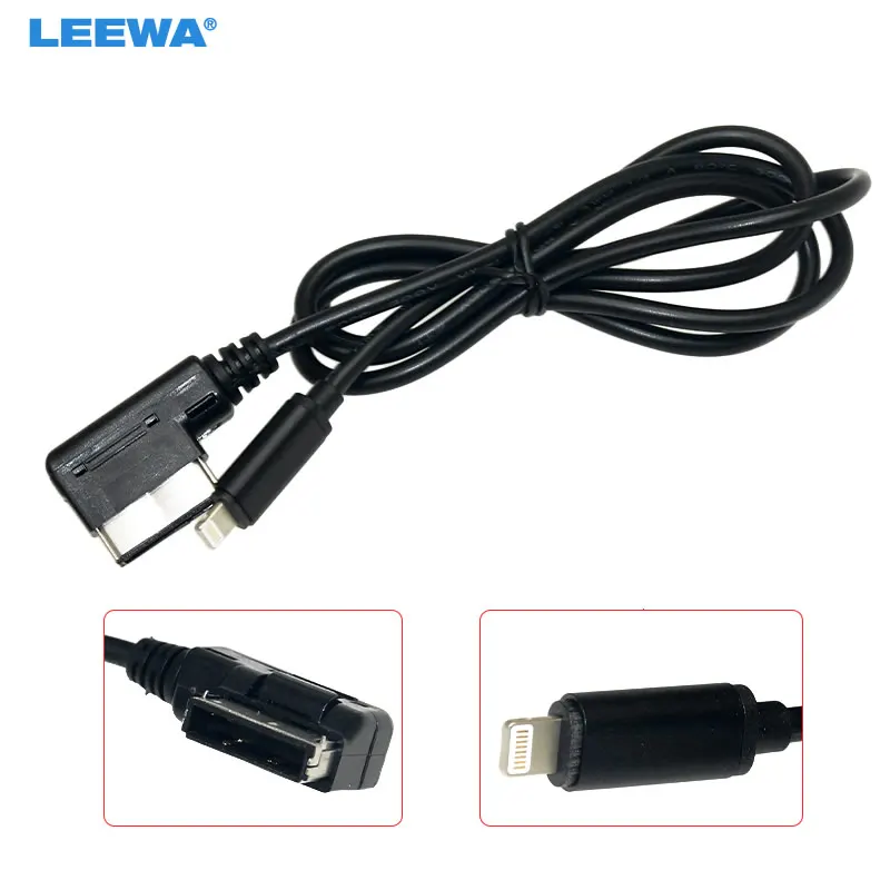 LEEWA 1 метр аудио AUX и адаптер питания кабель для Benz медиа музыкальный интерфейс