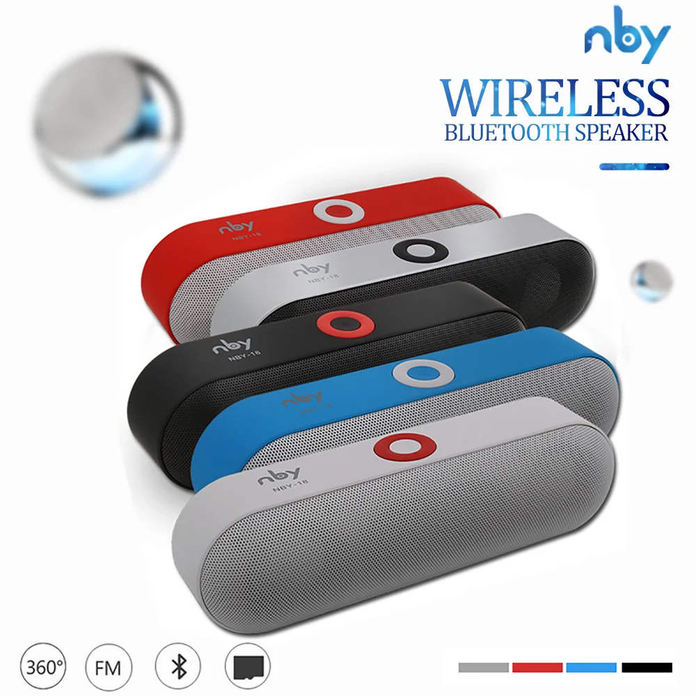 Новый NBY Bluetooth динамик портативный беспроводной звуковая система 3D стерео