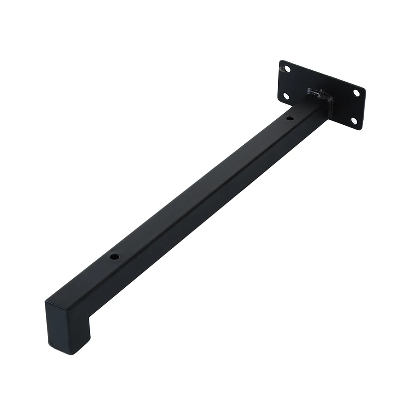 Черный 20/30 см настенные одного Слои доска кронштейн из кованого железа