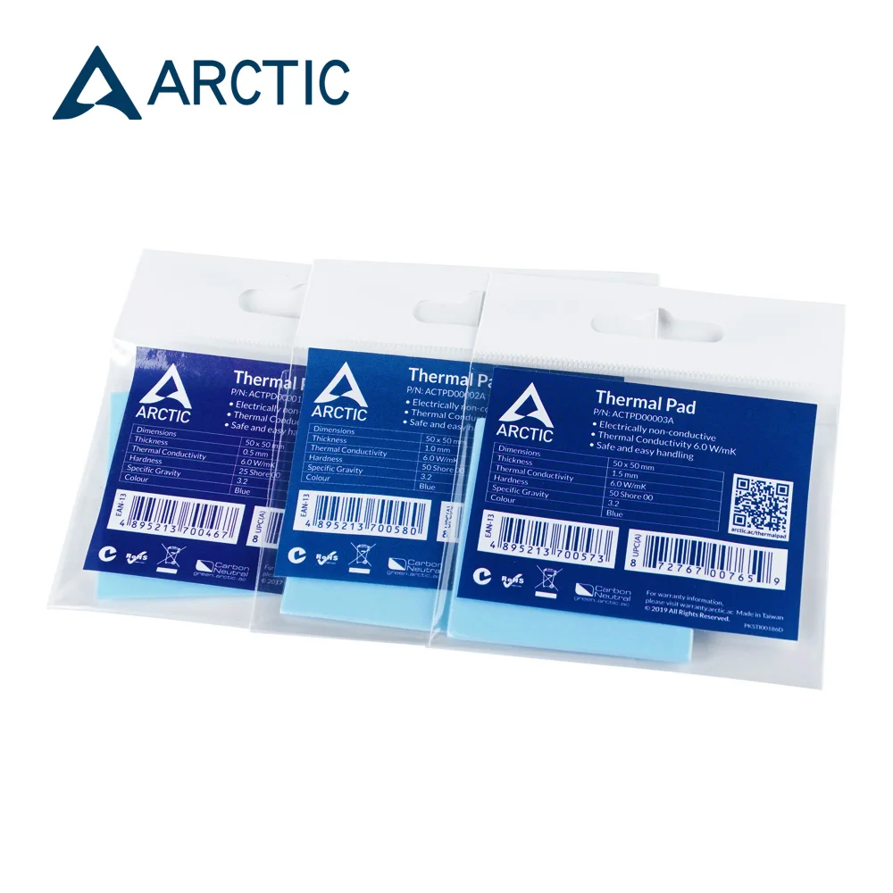 Теплоотводящий коврик ARCTIC теплопроводность 6 0 Вт/мК толщина 5 мм 1