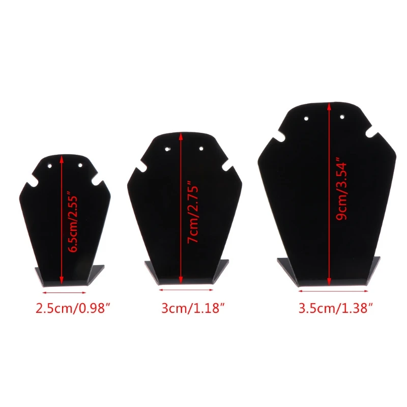 

R2LE 1 Set Jewelry Display Shelf Necklace Pendant Earrings Stud Stand Holder Showcase