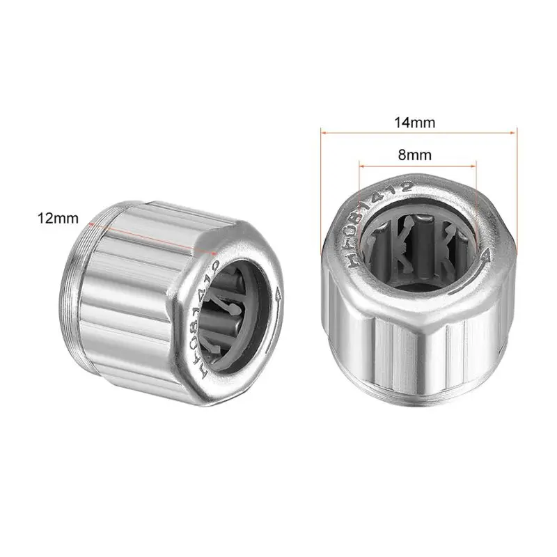 

30PCS Silver Octagonal One Way Clutch Bearing Needle Roller 1.4x0.8x1.2cm Fit For EasyMop HF081412 Replacement