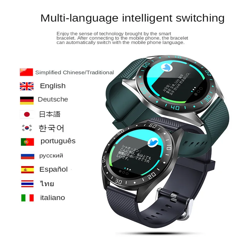 Модные часы с сенсорным экраном мужские Смарт водонепроницаемые спортивные