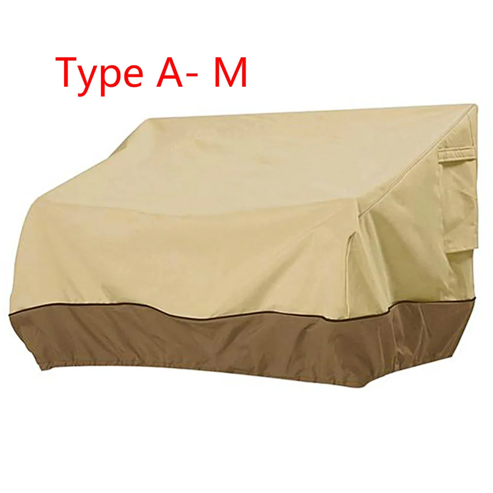 Type A- M Чехол для мебели для патио, для улицы, для двора, сада, стула, дивана, водонепроницаемый чехол от пыли, защита от солнца, ткань Оксфорд, складной на шнурке, стол - Цвет: Type A- M