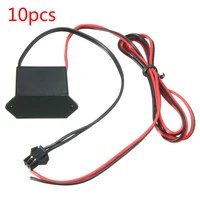 10pcs dc 12v neon el wire power driver controller for 1 10m led el wire light inverter supply adapter flexible neon wire driver