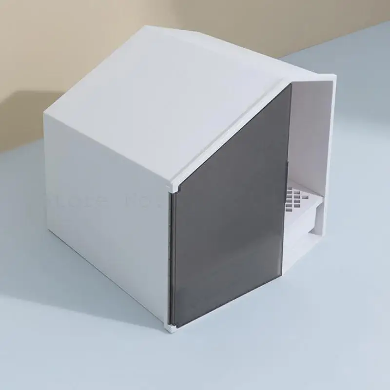 Маленький дом для кошачьего туалета дезодорирующий полузакрытый туалет кошачий