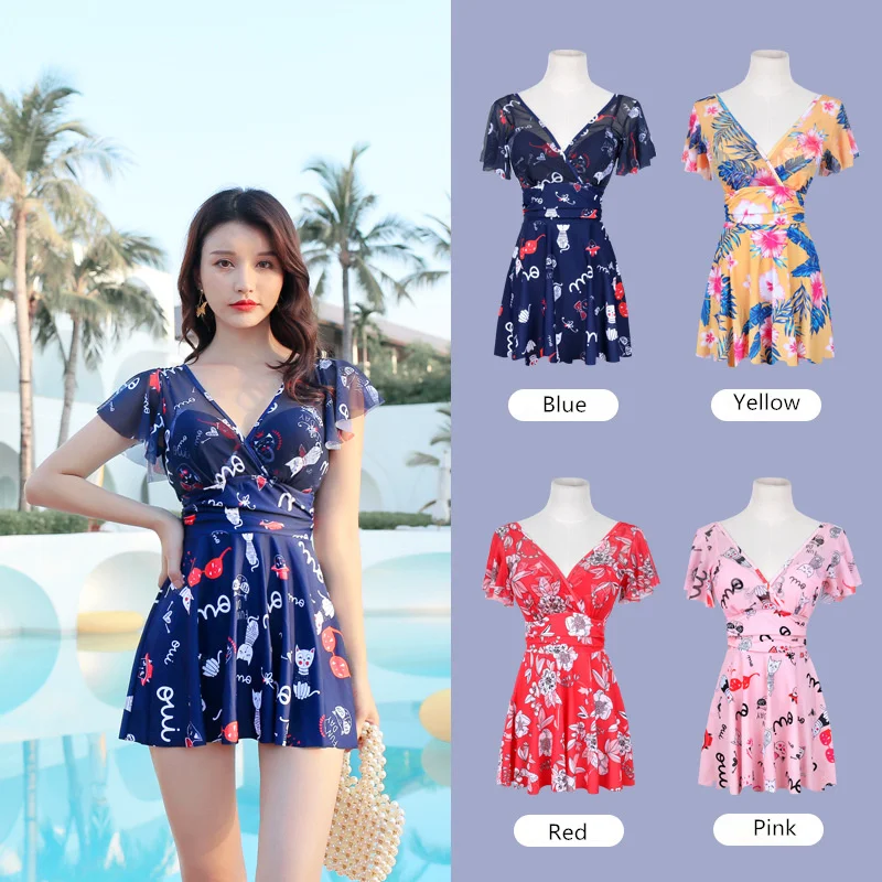 Новинка 2020 сексуальный цельный купальник с мультяшным принтом Женский