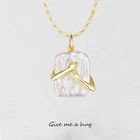 Ожерелье с подвеской в форме обнимания для женщин и мужчин, цепочка с подвеской до ключиц