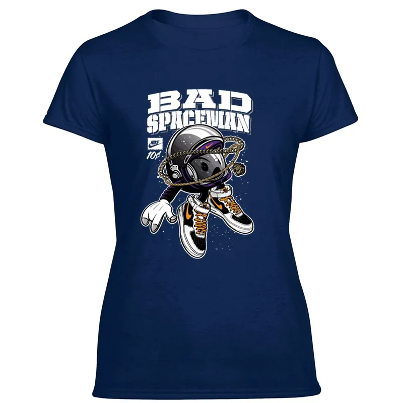 

Slogan Bad Spacemen T-Shirt For Mens Round Collar Men's Tee Shirt Clothing 100% Cotton Tee Tops