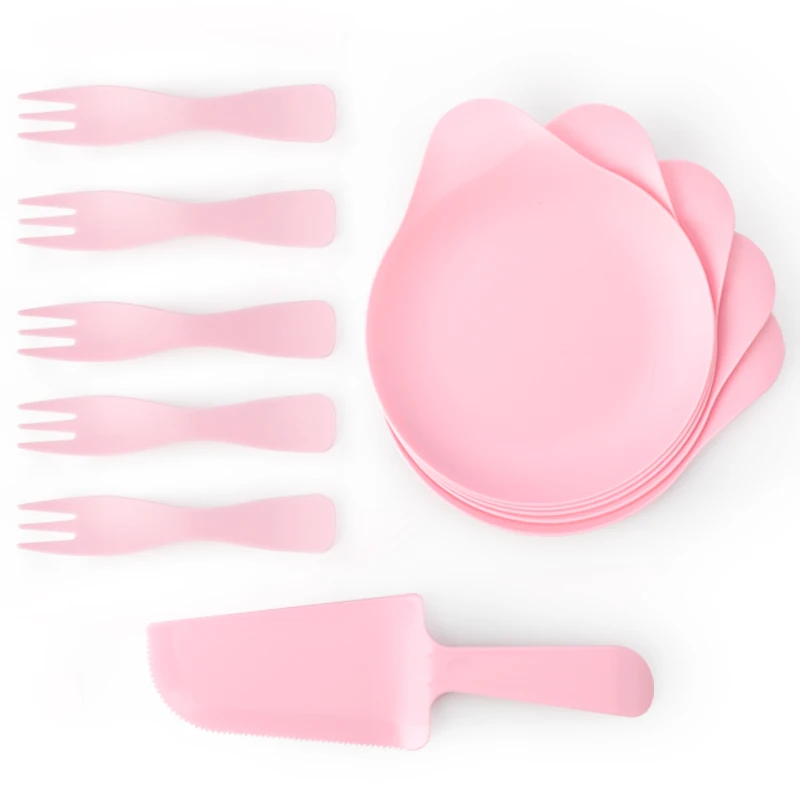 Коммерческая тарелка для торта на день рождения одноразовая бумажная набор