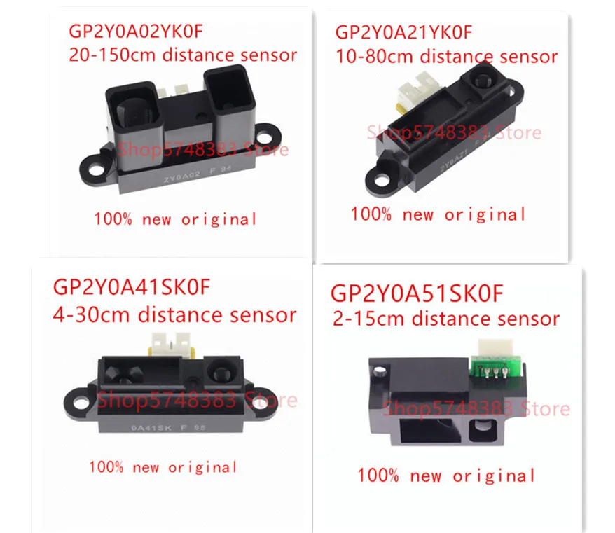 1 шт./лот GP2Y0A02YK0F 20-150 см GP2Y0A21YK0F 10-80 см GP2Y0A41SK0F 4-30 см GP2Y0A51SK0F 2-15 см инфракрасный датчик расстояния