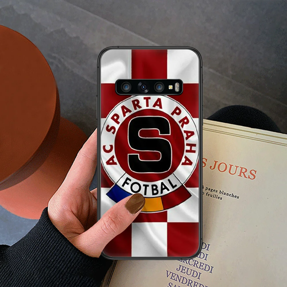 

SPARTA PRAHA Football Phone Case For Samsung Galaxy Note S 8 9 10 20 Plus E Lite Uitra black Prime Painting Cover Tpu Coque Soft