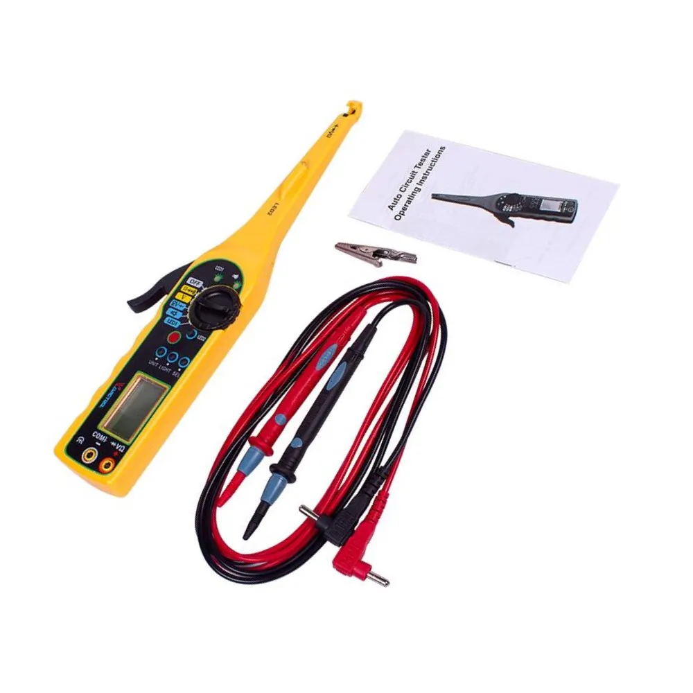 

Acheheng Auto car Power Electric Circuit Tester MS8211 0-380V Automotive Multimeter Lamp Car Repair Tool With LCD Screen Display