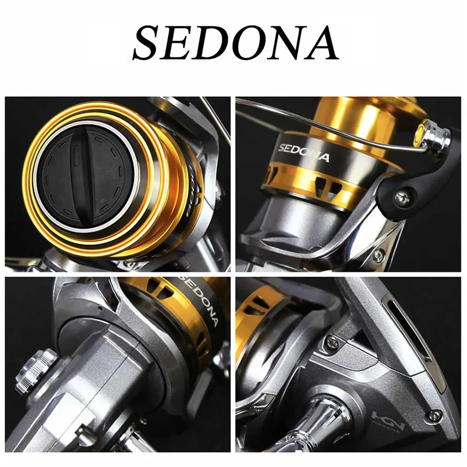 Фото Катушка для спиннинга SHIMANO SEDONA, передаточное число 3 + 1BB, передача HAGANE GEAR 3-11 кг, мощность 1000-C5000XG №5