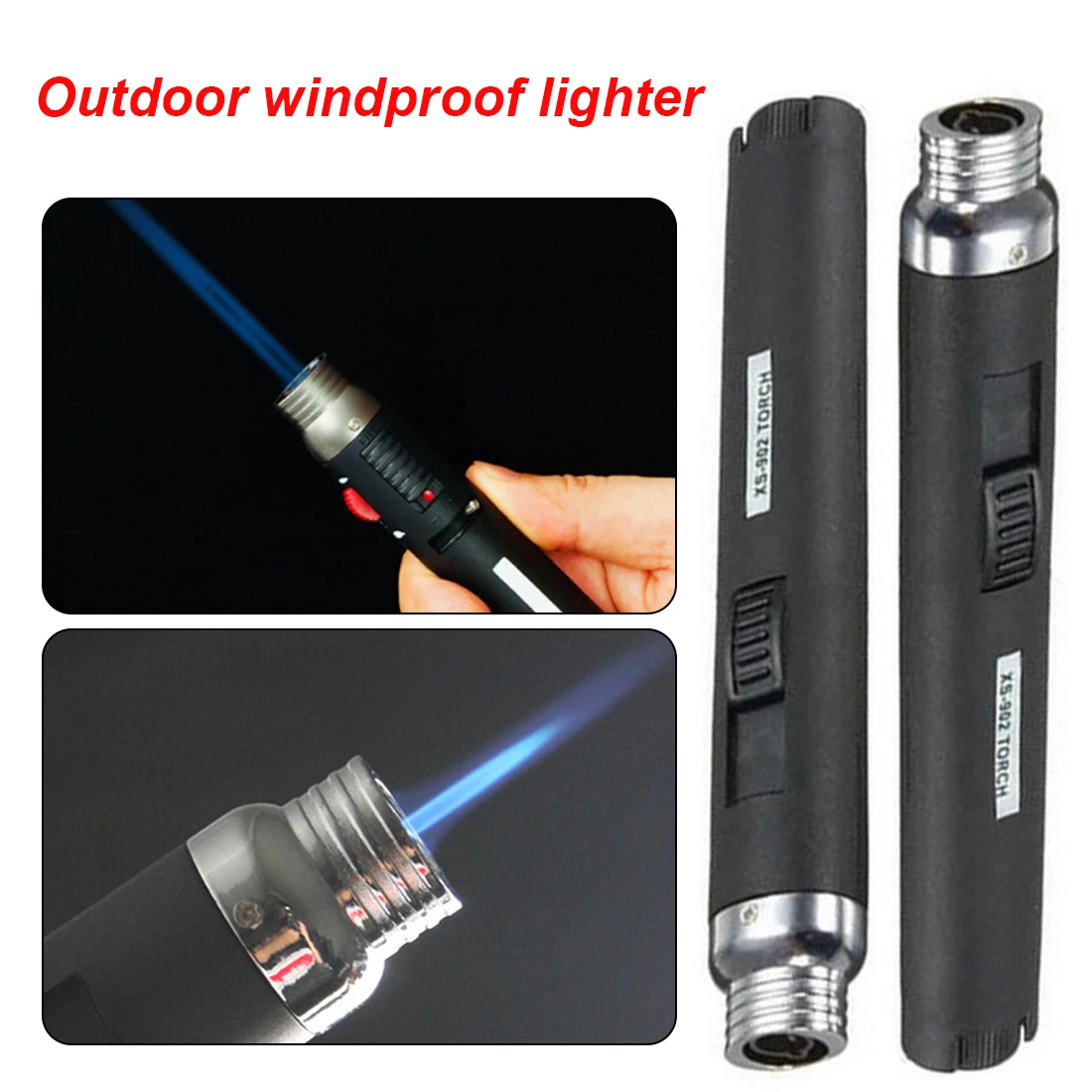 На открытом воздухе Зажигалка 1300 градусов фонарь Jet Flame Карандаш бутан