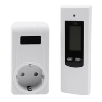 thermostat 220v temperature control digital wireless thermostat lcd remote temperature controller socketeu plug