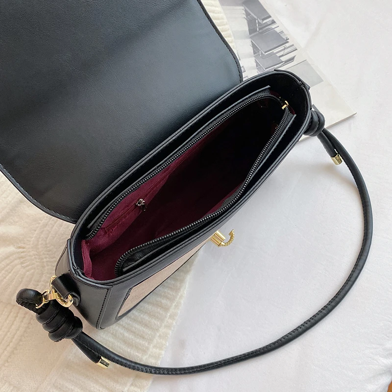 2022 зимние женские сумки-мессенджеры из искусственной кожи в стиле пэчворк