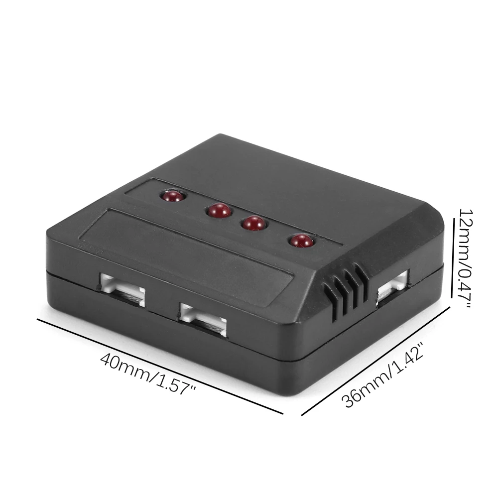 RC игрушки аксессуары 4 в 1 Зарядное устройство Дрон 3 7 V Lipo Батарея Вертолет