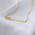 Ожерелье с именем на заказ MYDIY, персонализированная позолоченная цепочка с буквами, подвеска-чокер, ожерелья из нержавеющей стали для женщин, ювелирные изделия, подарок