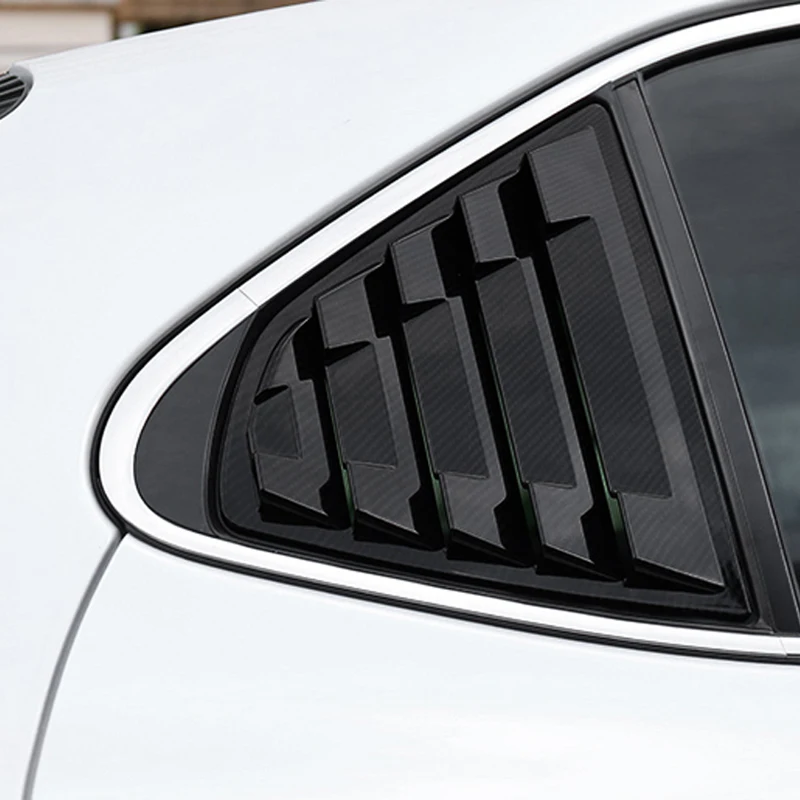 

QHCP Rear View Mirror Cover Door Handle Bowl Frame Window Triangle Shutters Stickers ABS Carbon Fiber For Toyota Camry 2018 2019