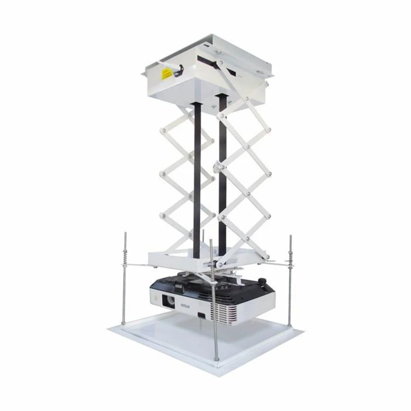 

Projector Bracket Motorized Electric Lift Scissors Projector Ceiling Mount with Remote Control for Cinema/ChurchHall/School