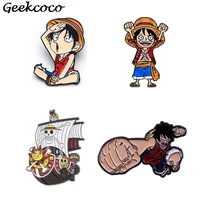 j1823 geekcoco anime punk metal enamel pins brooch for backpack badge clothes cosplay pins gifts