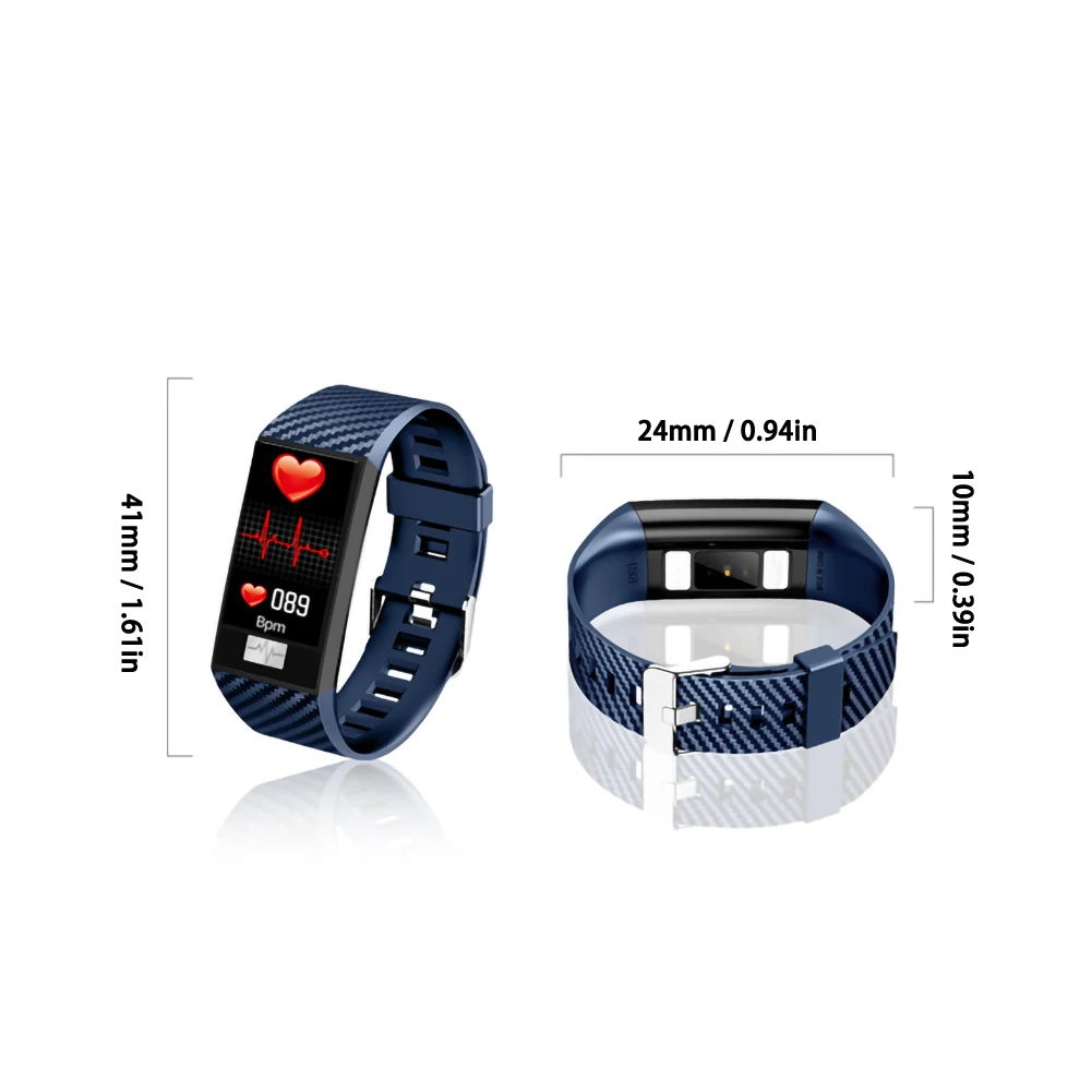 For DT58 1.14 Inch large Color screen Smart Recording Bracelet With Heart Rate ECG Blood Pressure IP68 Fitness Wrisatband | Электроника