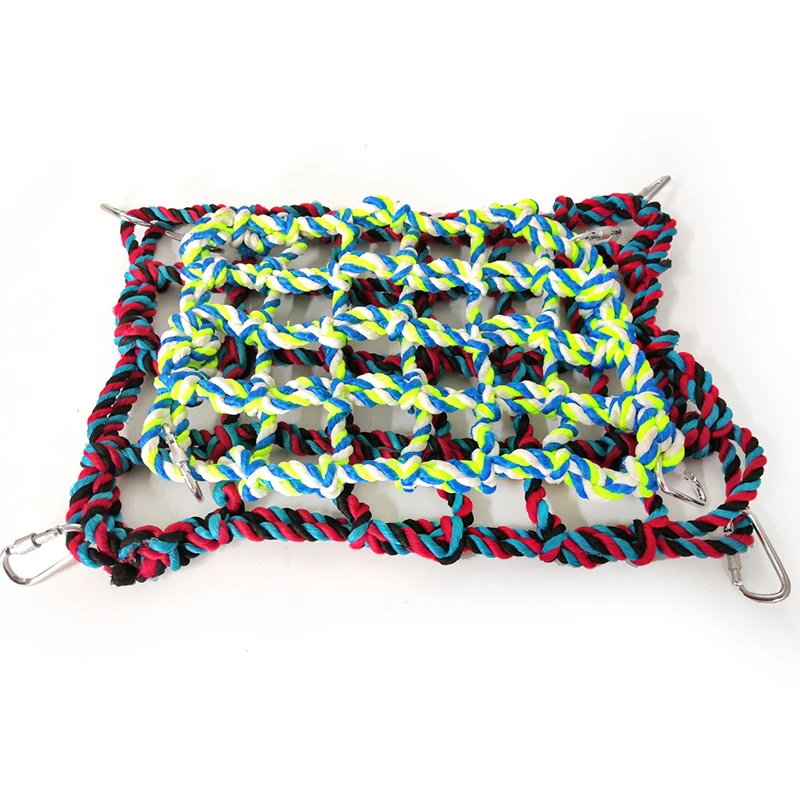 2 размера веревка для скалолазания попугая плетеная сетчатая лестница пеньковая