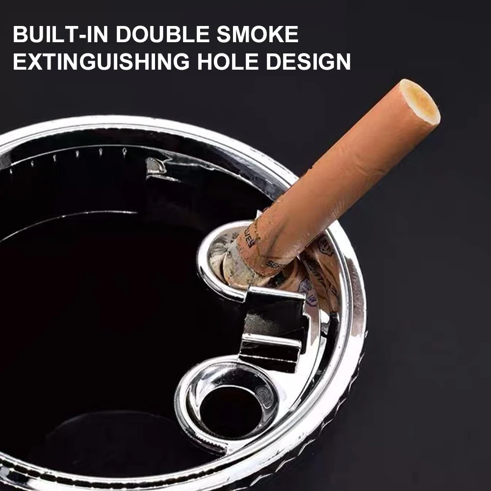 

Car ashtray with LED light cigarette cigar ashtray container ashtray gas bottle smoke cup holder storage cup car supplies