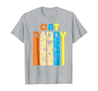 retro vintage daddy cat t shirt fathers day gift
