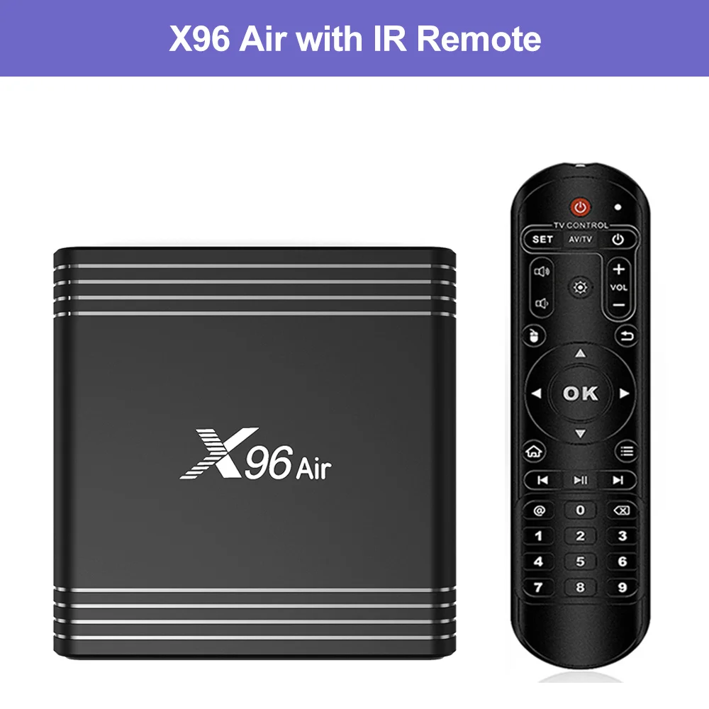 X96 Air Android 9,0 ТВ приставка Amlogic S905X3 Четырехъядерный 4 ГБ 64 ГБ 32 ГБ 8 к 24 кадров в секунду X96Air медиаплеер телеприставка PK X96 Mini Max