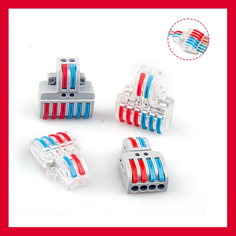 

MINI PCT SPL-42/62 Fast Wire Connectors Universal Wiring Cable Wiring Connection Lighting Push-in Terminal Block LED 2 In 4/6