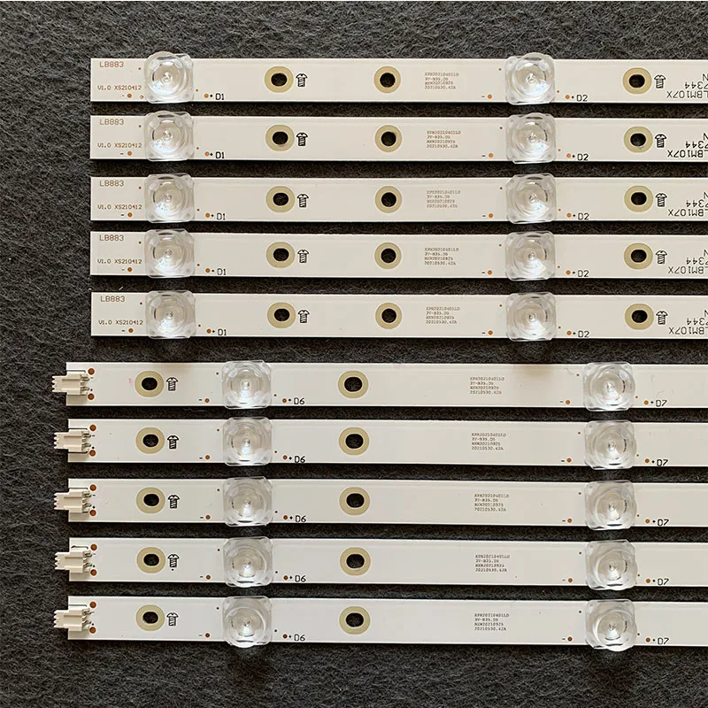 Светодиодная лента для подсветки 5 + лампочек PHILIPS 55 ''TV LB-GM3030-GJ0D22555X10AN22-R-1-H 55pus730