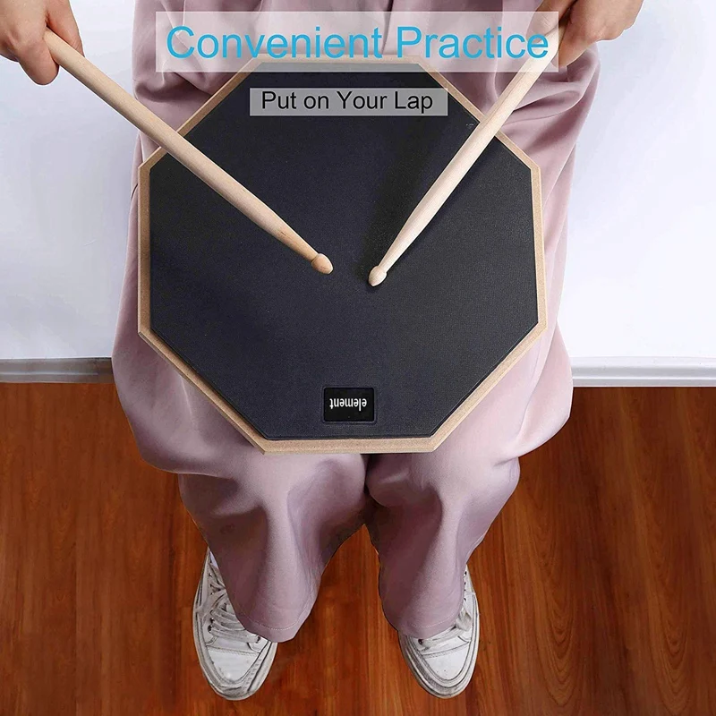 12 дюймовый резиновый деревянный барабан для тренировок обучающий аксессуаров и