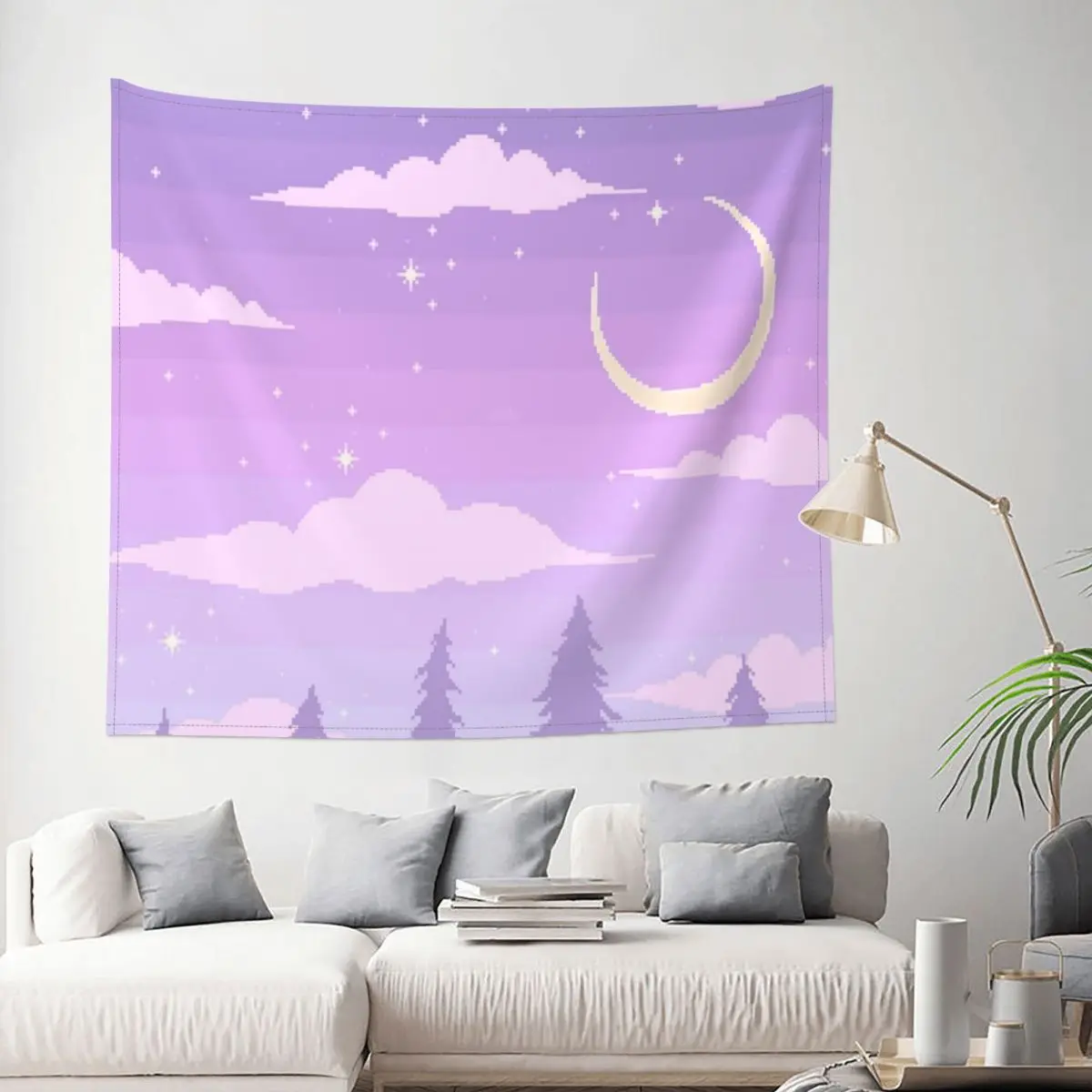 

Stargazer's Path Tapestry Forest Nature Landscape Decoration Wall Room Home Decor Hanging Living room Kawaii Cartom Gift