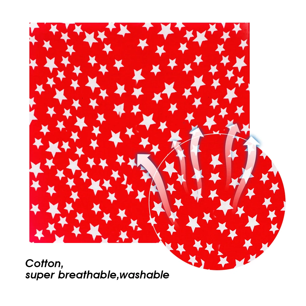 7PCS 50cmx50cm Хлопок Лоскутное ткани Шитье Простыня платье Изготовление