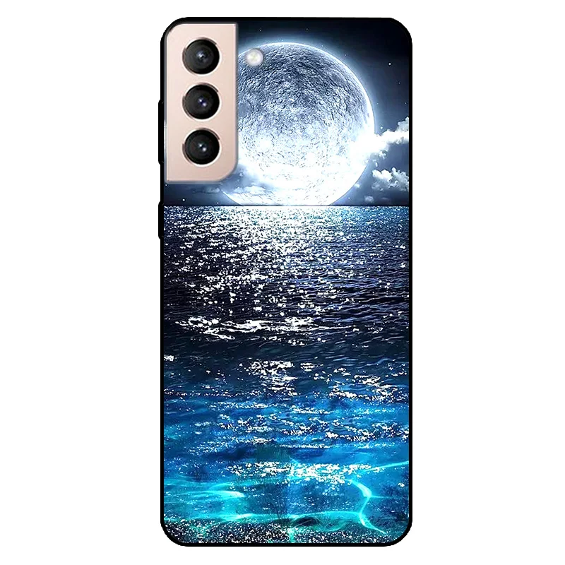 For Samsung Galaxy S21 Case S21 Plus 5G Printing Silicone Soft TPU Clear Phone Cover For Samsung S21 FE Ultra Back Cases S21FE