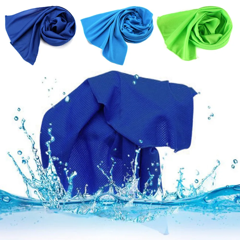 Пляжное полотенце с эффектом холода Ouneed сушка для путешествий спорта плавания