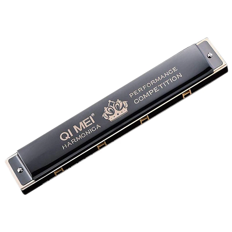 

QIMEI полигармония ICA с 24 отверстиями, профессиональная гармоника Tremolo