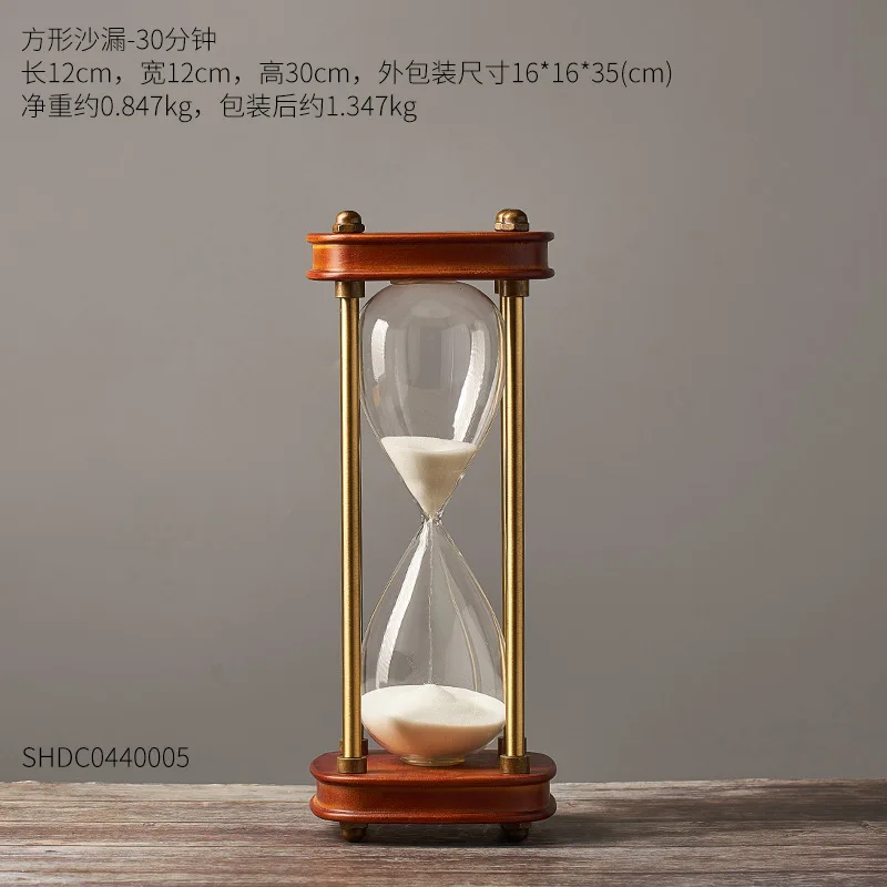 

Nordic creative personality time hourglass furnishings home TV cabinet furnishings Crafts desk decorations