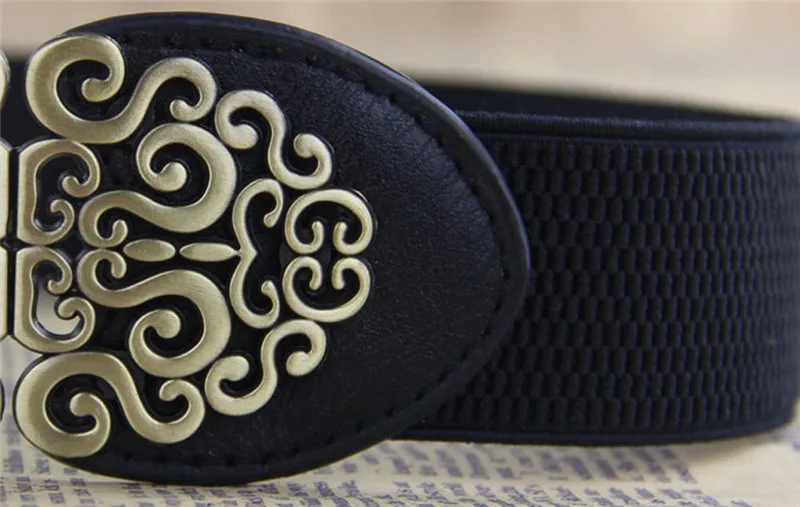 Винтажный кожаный ремень с цветами из сплава широкий пояс для женщин винтажные