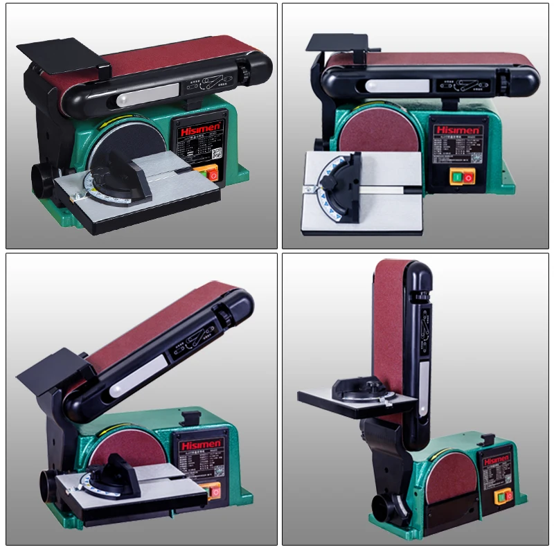 

220V Multifunctional Abrasive Belt Machine 550W Desktop Electric Sanding Machine Woodworking DIY Sanding Grinding Polishing