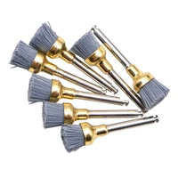 20pcs dental polishing brush silicon carbide or alumina material latch bowl flat teeth polisher prophy brushes for contra angle