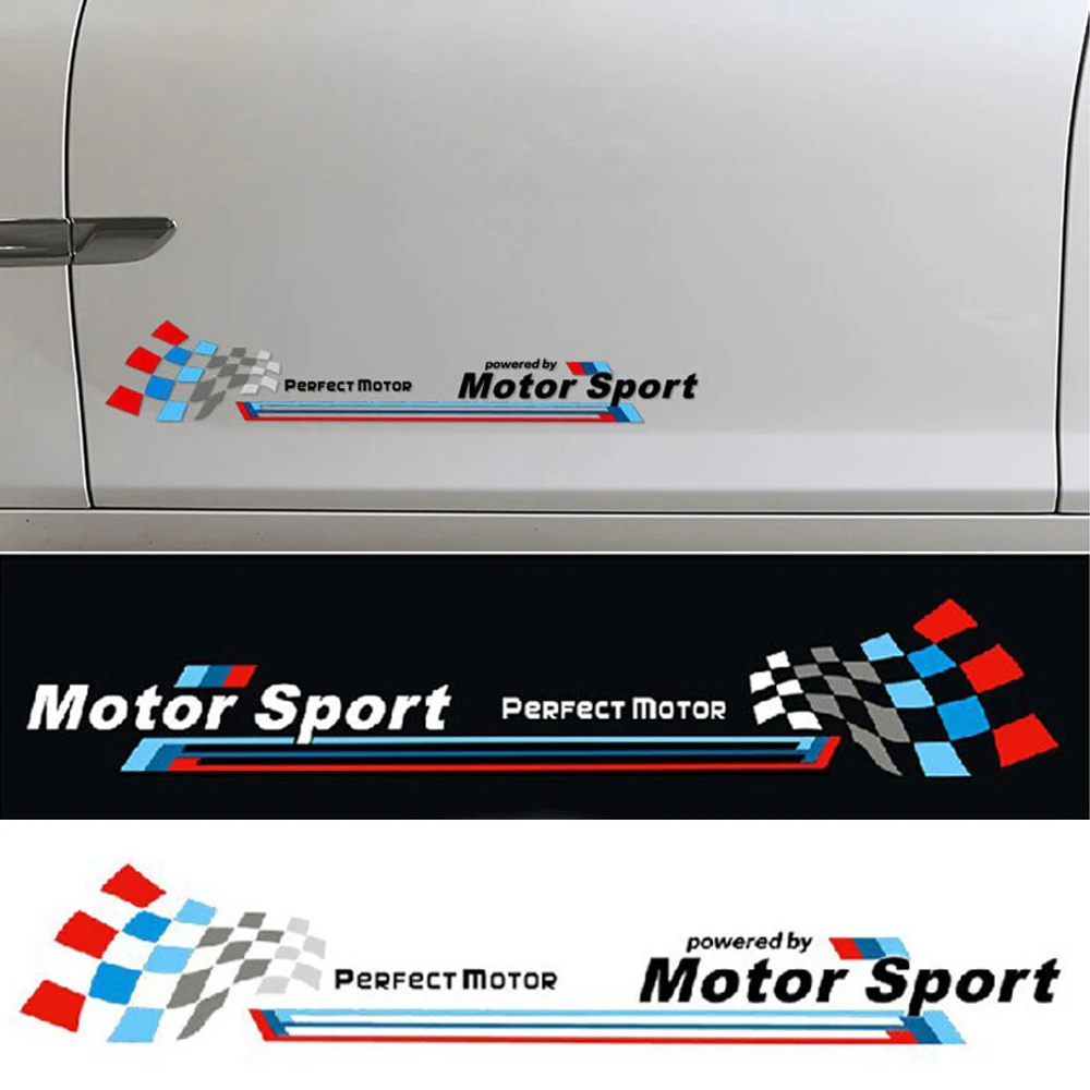 Автомобильный Стайлинг м гоночная юбка полосатая наклейка моторная Спортивная